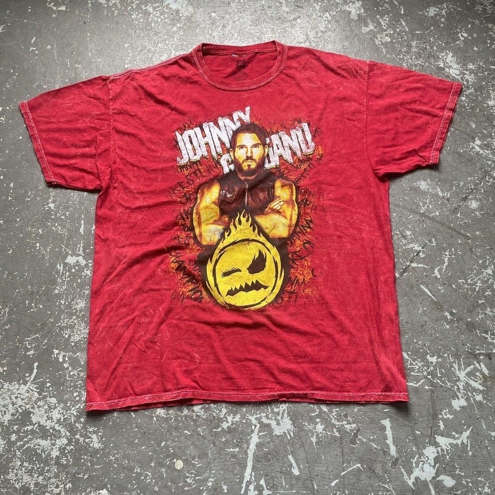 Johnny Gargano "Johnny Champion" Mineral‎ Wash WWE Authentic Mens XL T Shirt